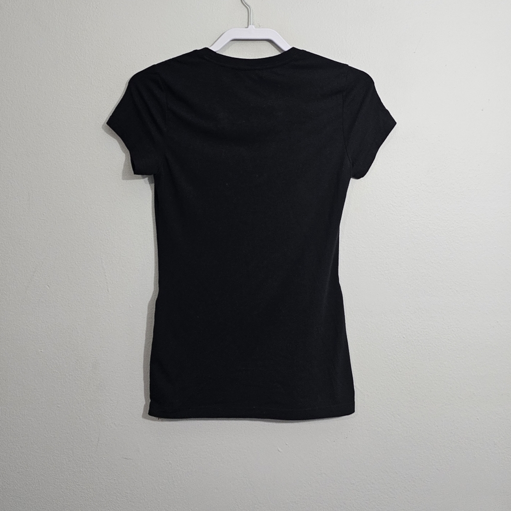 Orobos Solid Black Side Zippered Tee - image 2